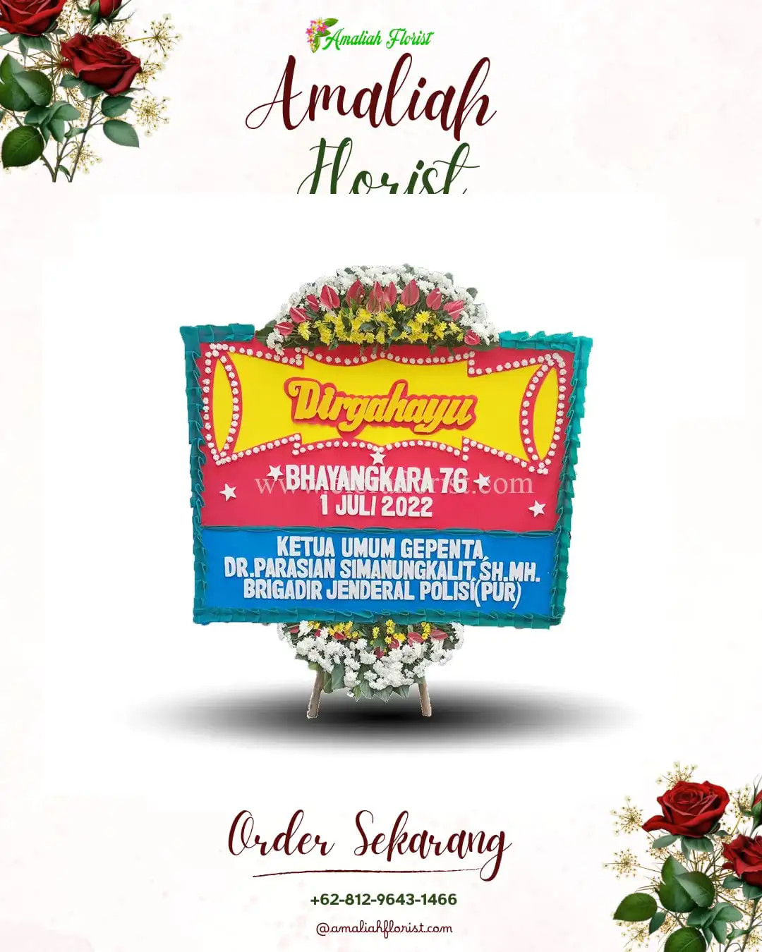 Papan Bunga HUT Ulang Tahun Pakujati